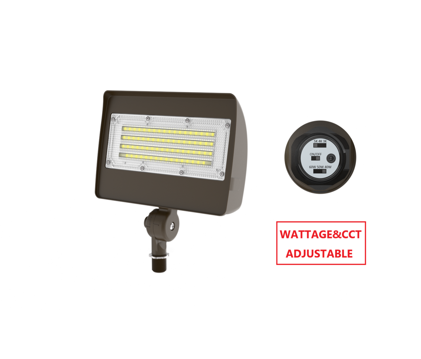 FLFA60W LED FLOOD LIGHT WITH CCT&WATTAGE ADJUSTABLE