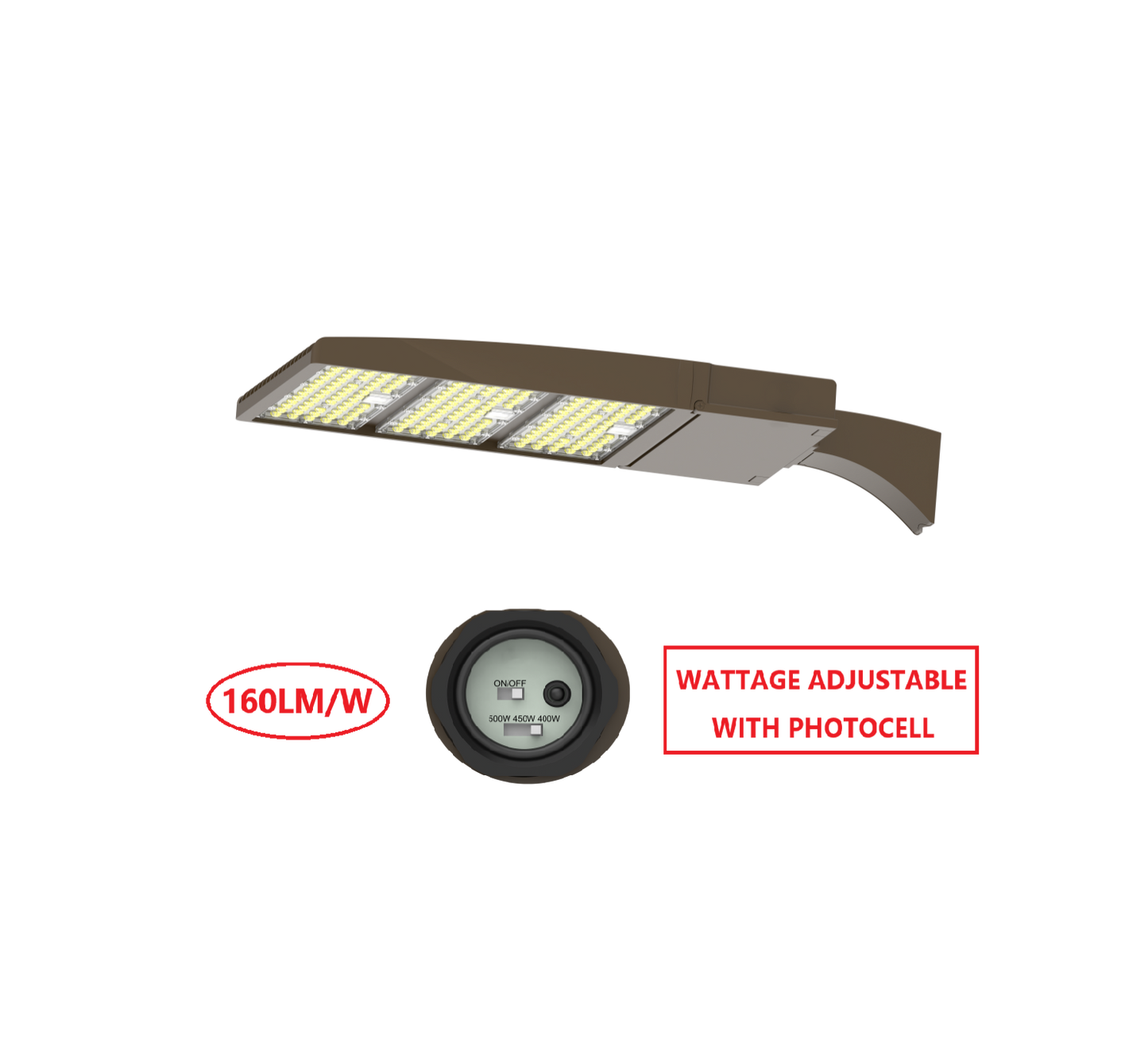 FLZ500W LED FLOOD LIGHT WITH WATTAGE ADJUSTABLE