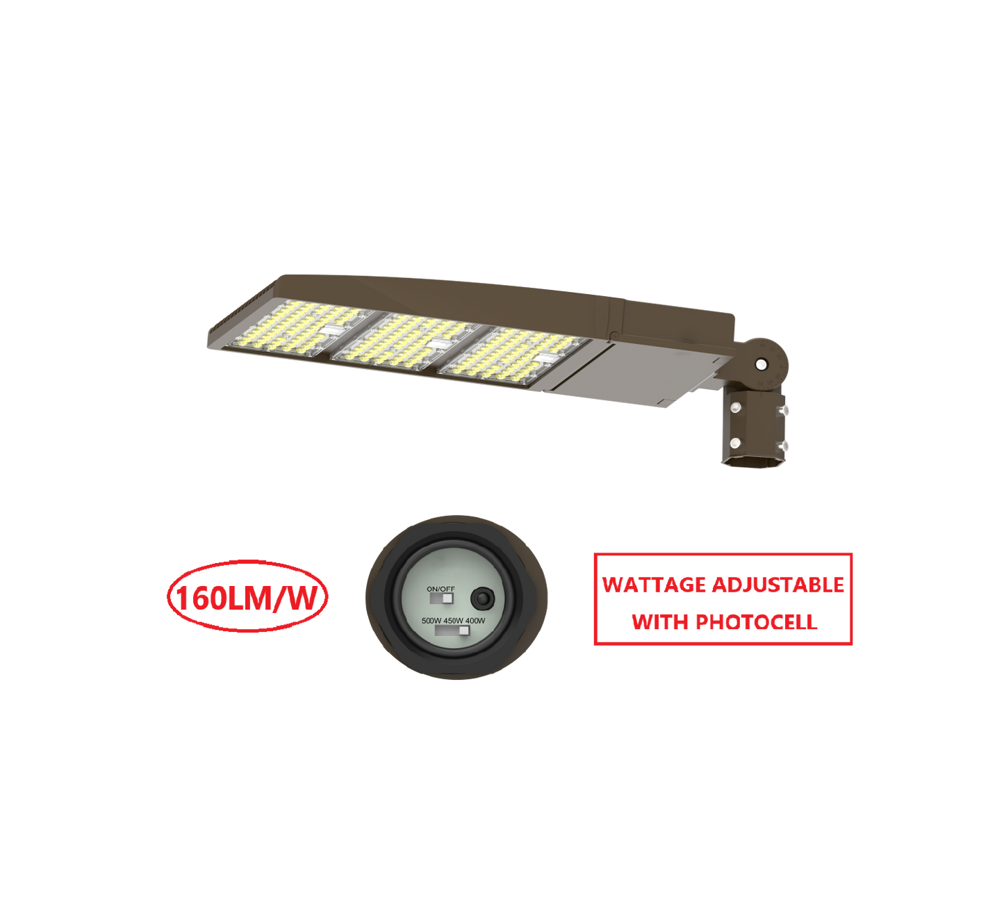 FLZ500W LED FLOOD LIGHT WITH WATTAGE ADJUSTABLE