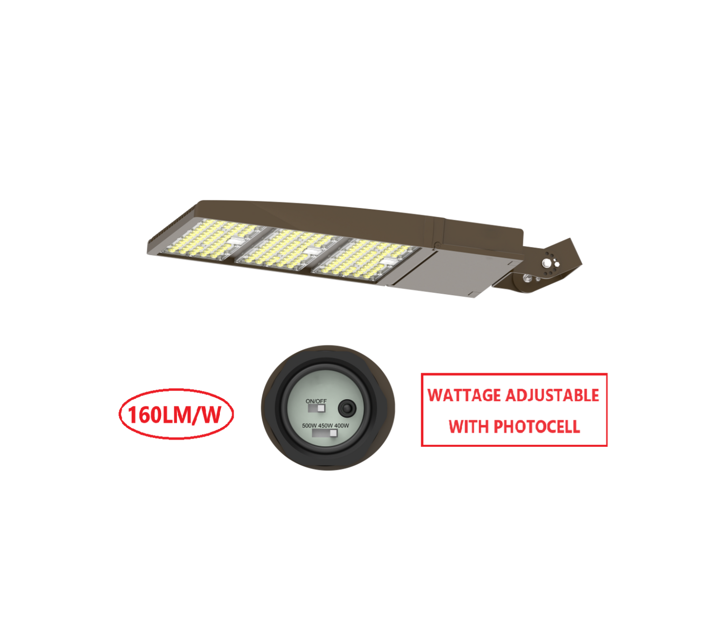 FLZ500W LED FLOOD LIGHT WITH WATTAGE ADJUSTABLE