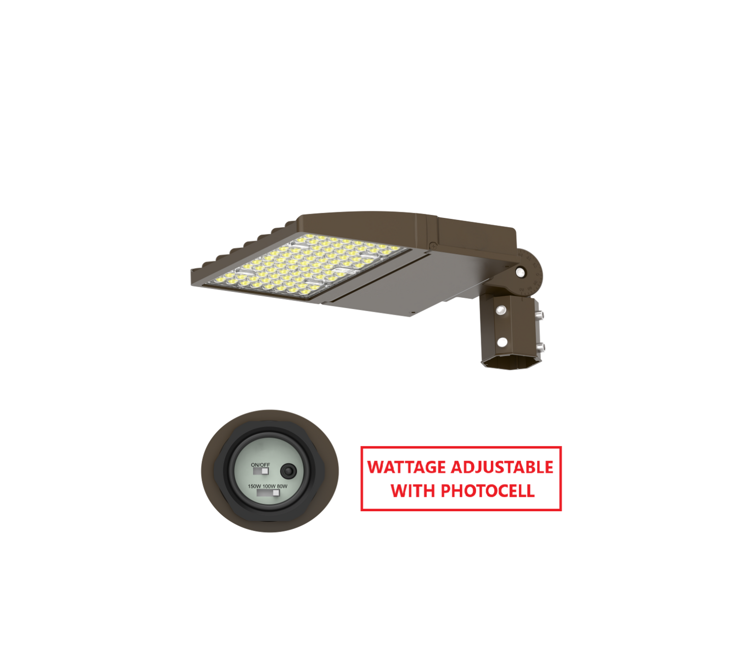 FLZA150W LED FLOOD LIGHT WITH WATTAGE ADJUSTABLE