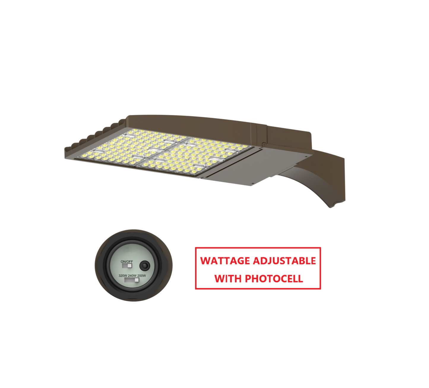 FLZA320W LED FLOOD LIGHT WITH WATTAGE ADJUSTABLE