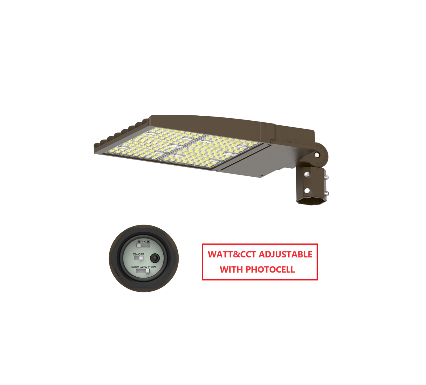 FLZA320W LED FLOOD LIGHT WITH CCT&WATTAGE ADJUSTABLE