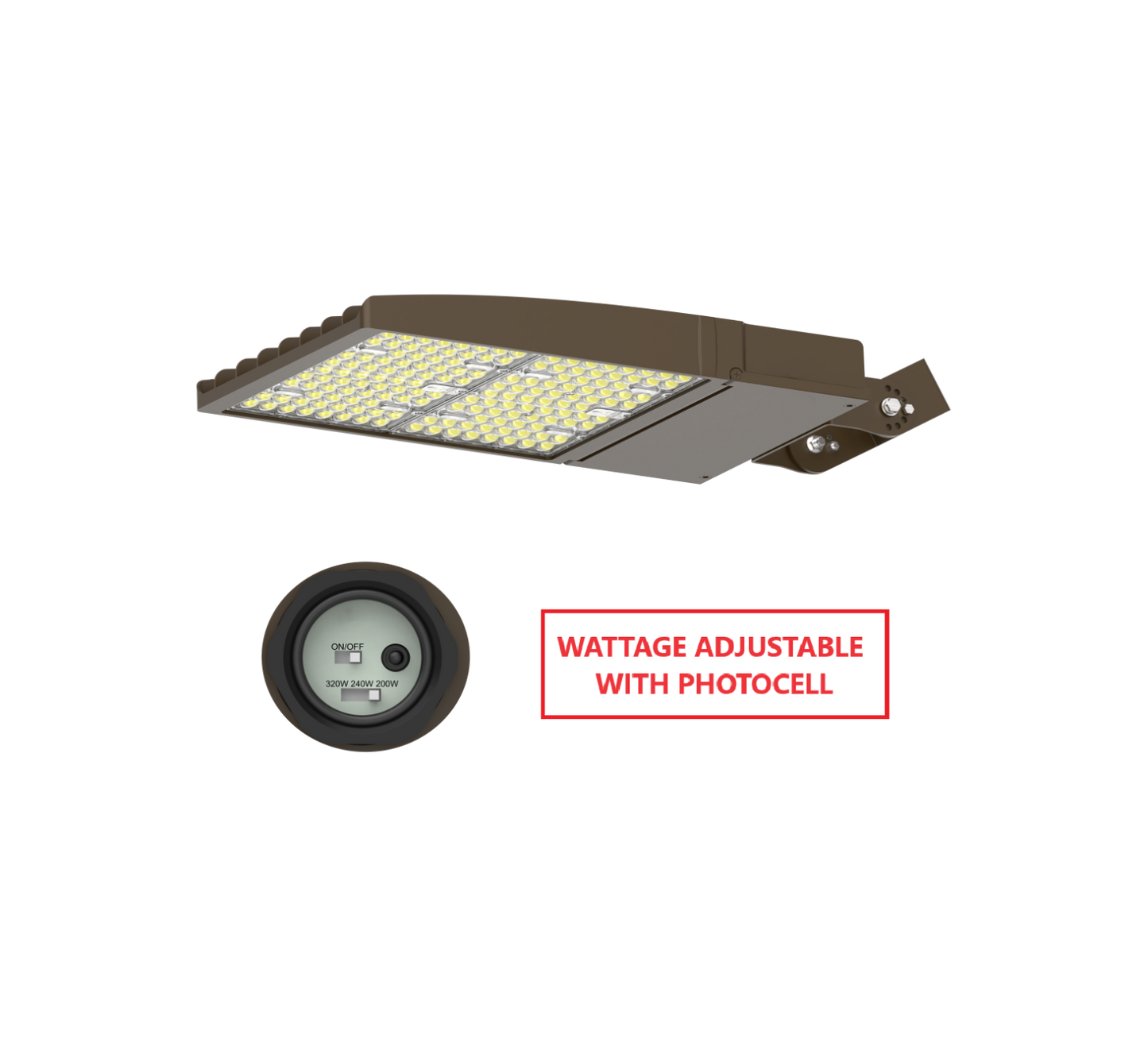FLZA320W LED FLOOD LIGHT WITH WATTAGE ADJUSTABLE