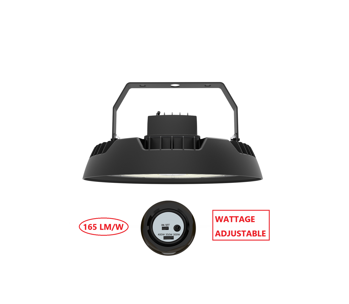 HBT400W LED UFO HIGH BAY LIGHT WITH WATTAGE ADJUSTABLE