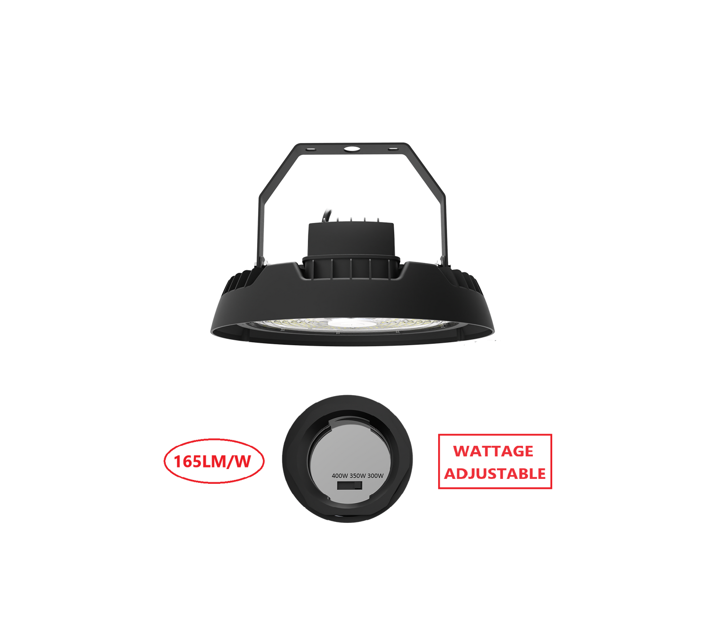 HBT400W LED UFO HIGH BAY LIGHT WITH WATTAGE ADJUSTABLE