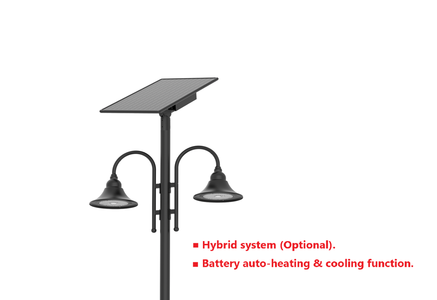 STQ-GLG-D 100W LED SOLAR STREET LIGHT