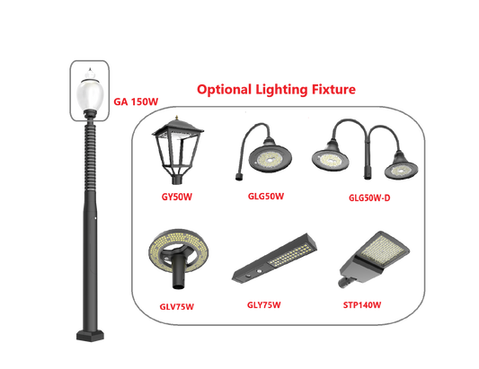 PRS(ONE SECTION)  SOLAR COURTYARD LIGHT