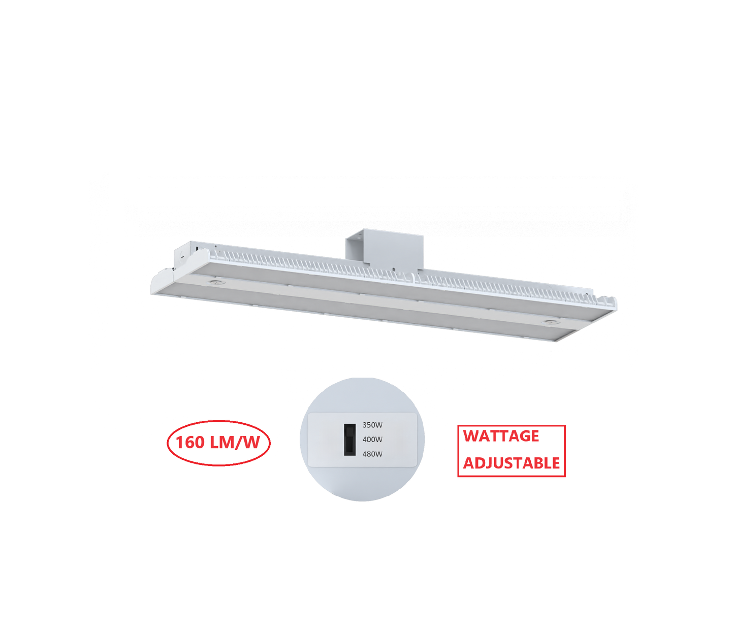 HBW480W LED LINEAR HIGH  BAY LIGHT WITH WATTAGE ADJUSTABLE