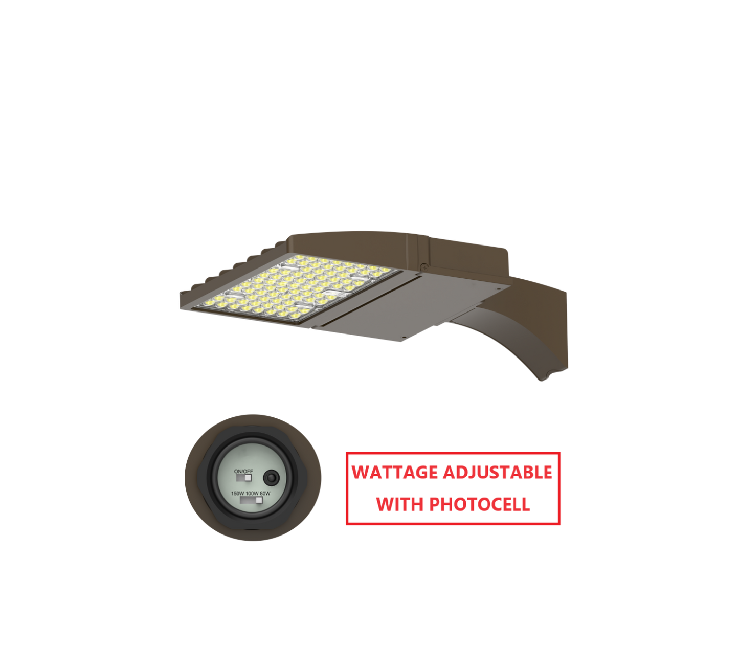 FLZA150W LED FLOOD LIGHT WITH WATTAGE ADJUSTABLE