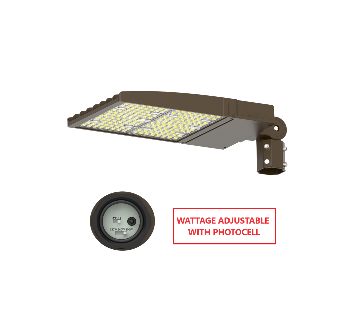 FLZA320W LED FLOOD LIGHT  WITH WATTAGE ADJUSTABLE