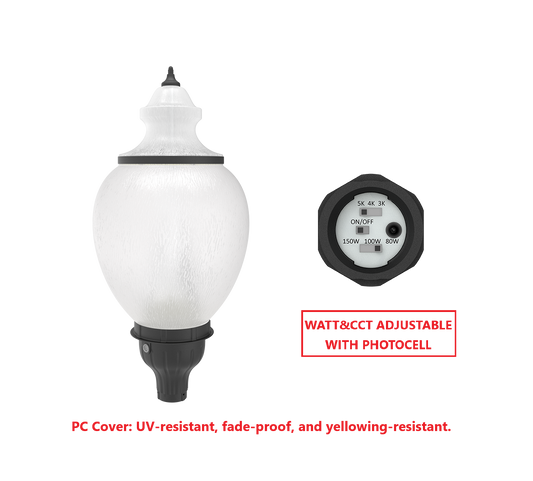 GA150W LED ACORN FIXTURE