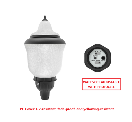 GB150W LED ACORN FIXTURE