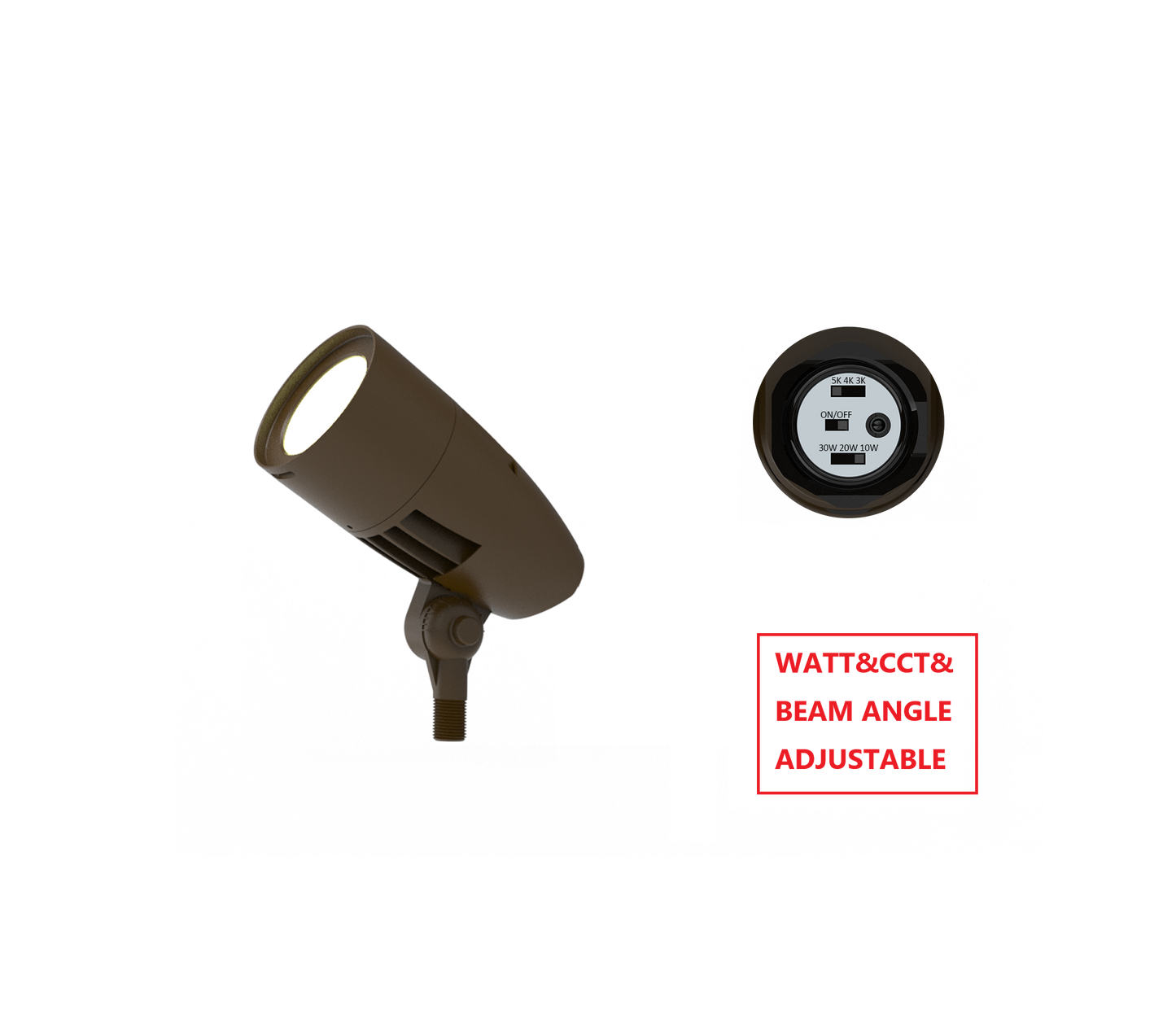 GLE30W LED FLOOD LIGHT WITH CCT&WATTAGE&BEAM ANGLE ADJUSTABLE