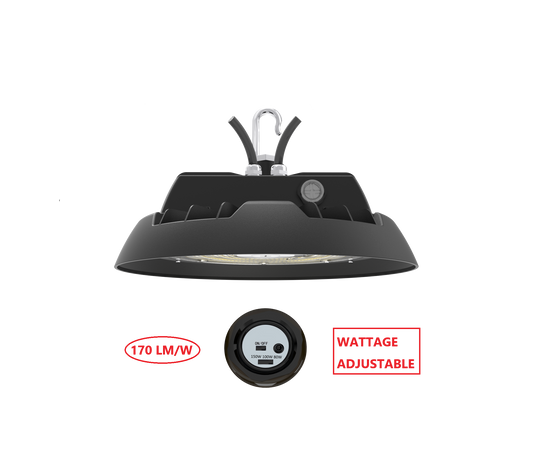 HBT150W LED UFO HIGH  BAY LIGHT WITH WATTAGE ADJUSTABLE