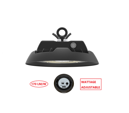 HBT150W LED UFO HIGH  BAY LIGHT WITH WATTAGE ADJUSTABLE