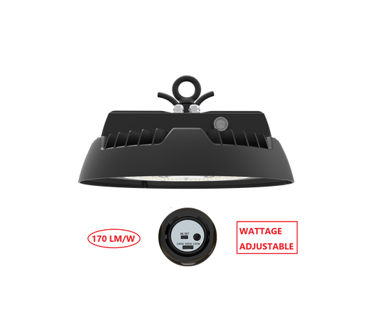 HBT240W LED UFO HIGH  BAY LIGHT WITH WATTAGE ADJUSTABLE