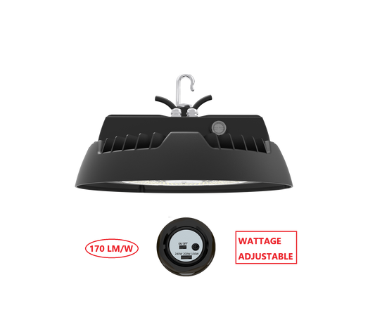 HBT240W LED UFO HIGH  BAY LIGHT WITH WATTAGE ADJUSTABLE