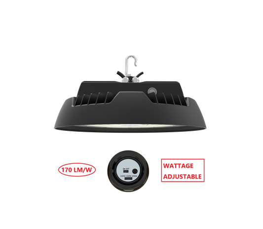 HBT320W LED UFO HIGH  BAY LIGHT WITH WATTAGE ADJUSTABLE