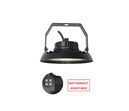 HBV150W LED UFO HIGH BAY LIGHT WITH  CCT&WATTAGE ADJUSTABLE